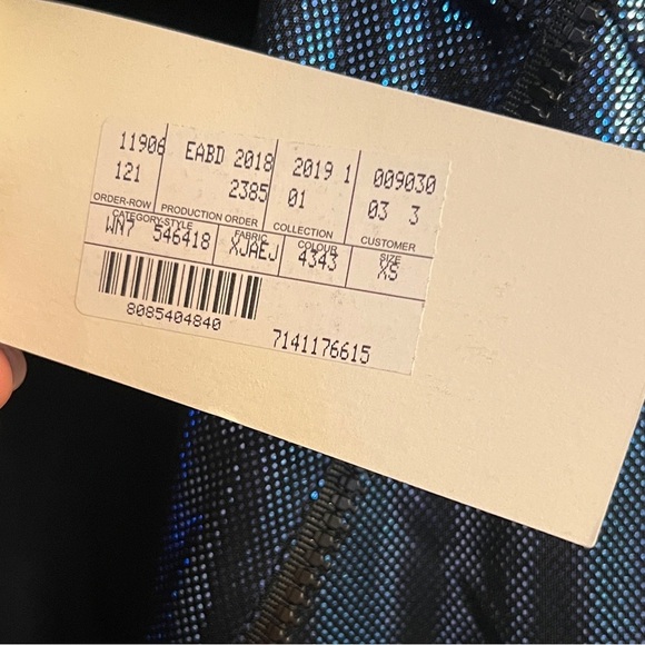 GUCCI Men’s Sylvie Web Blue Lame Logo Stripe Full Zip Track Jacket Size XS NEW - Picture 6 of 9